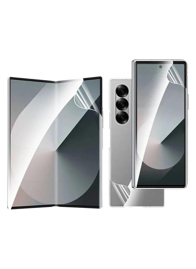 Matte 4in1 Hydrogel Soft TPU Film For Samsung Galaxy Z Fold 6 5G Internal Inner Outer Hinge Sticker Full Body Screen Protector For Samsung Galaxy Z Fold6 5G 2024  - Image 1