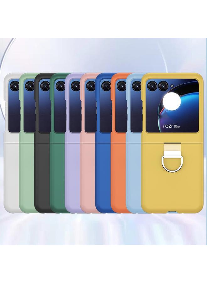 S-TOP Case For Motorola Razr 40 Ultra Skin Feel Silicone Foldable Phone Case with Ring - Image 2
