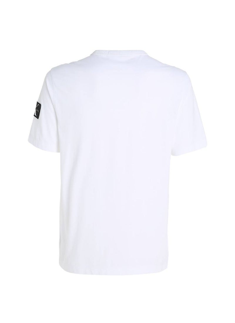 Calvin Klein Jeans Calvin Klein Jeans Men's T-Shirt - Regular Fit - Casual Tops - Cotton , White  - Image 5