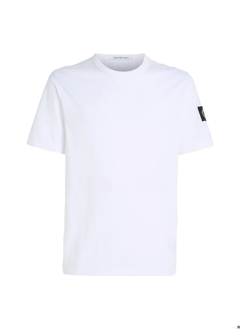 Calvin Klein Jeans Calvin Klein Jeans Men's T-Shirt - Regular Fit - Casual Tops - Cotton , White