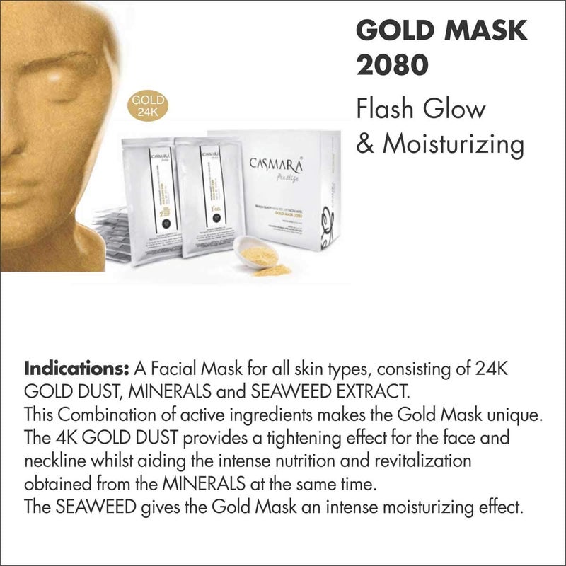 Casmara Gel and Powder Gold Mask 2080 Pack of 1 - Image 3