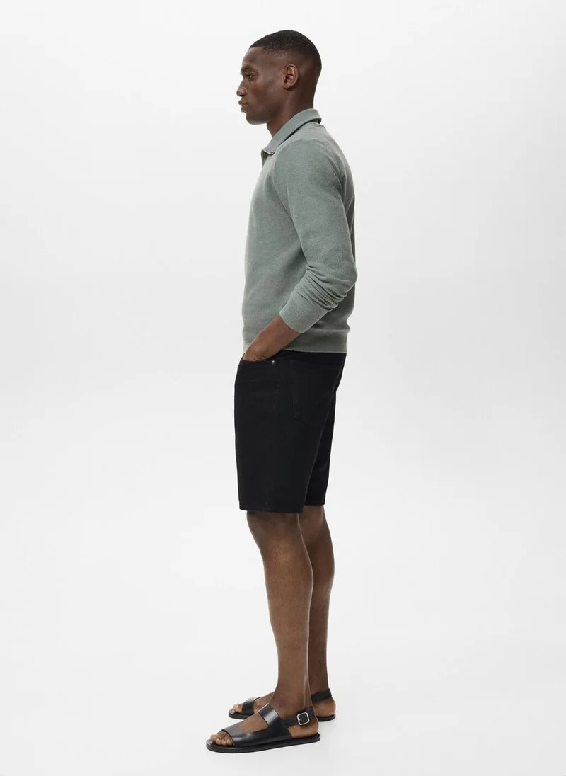 Mango Man  Microstructure sweater with zipper collar for Men | Best Price UAE