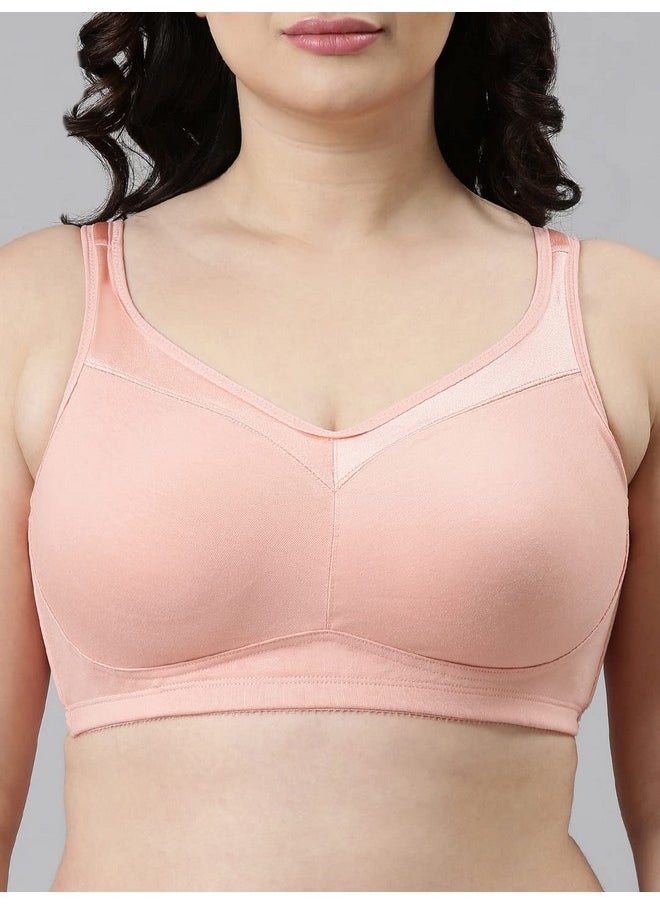 Enamor A112 Smooth Super Lift Classic Full Support Bra - Stretch Cotton, Non-Padded, Wirefree & Full Coverage Peach Blush - pzsku/ZF8A8EAF497C77C642FEDZ/45/_/1740982777/7a0fe0d0-747d-404e-881e-1f413915d85d