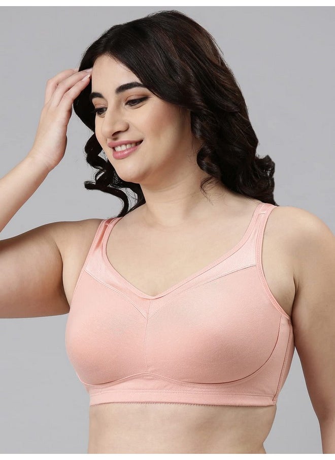 Enamor A112 Smooth Super Lift Classic Full Support Bra - Stretch Cotton, Non-Padded, Wirefree & Full Coverage Peach Blush - pzsku/ZF8A8EAF497C77C642FEDZ/45/_/1740982778/13bf03c6-84bd-4c76-adbe-d3bd0d3d51b1