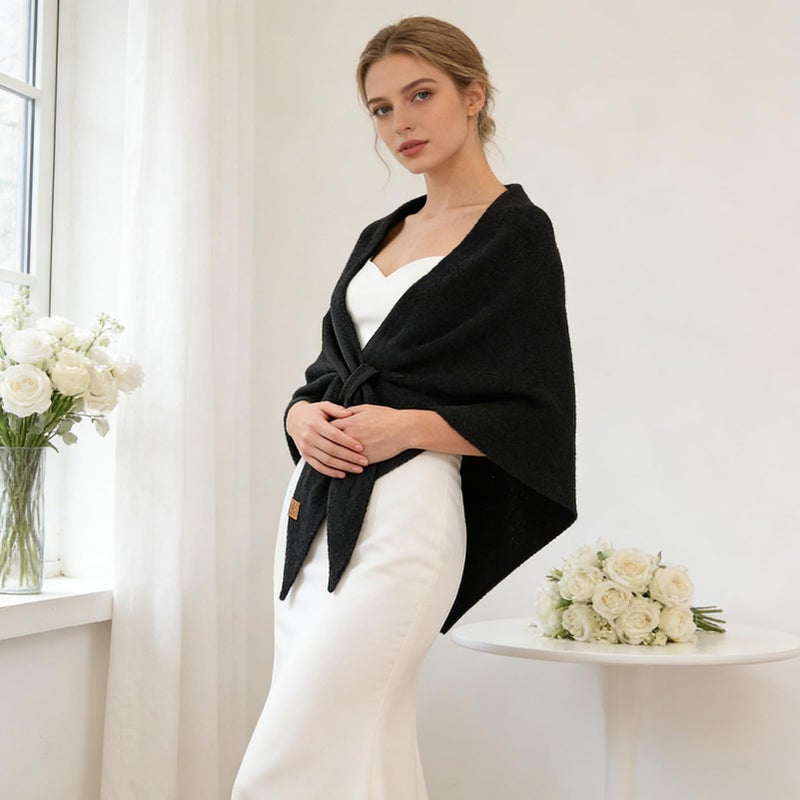Ladiery Pashmina Shawl Wrap for Women, Lightweight Triangle Wrap for Spring and Fall, Elevate Your Daily Casual Outfits - Image 3