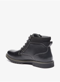 Lee Cooper Men's Solid Chukka Boots with Zip Closure  - Image 2