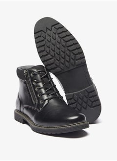 Lee Cooper Men's Solid Chukka Boots with Zip Closure  - Image 4