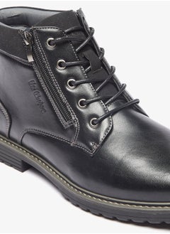 Lee Cooper Men's Solid Chukka Boots with Zip Closure  - Image 5