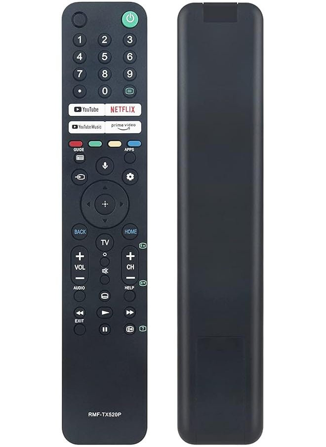 erorex - Rmf Tx520P 1 009 954 11 Voice Remote Control Compatible With Sony Bravia Lcd Tv Kd 43X80J Kd 50X80J Kd 55X80J Kd 55X85J Kd 65X80J Kd 65X85J Xr 55X90J Xr 65A80J Xr 65X90J Xr 77A80J - Image 1