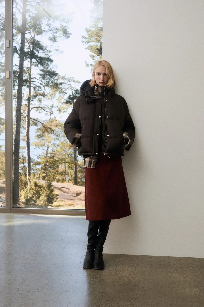 H&M Hooded puffer jacket