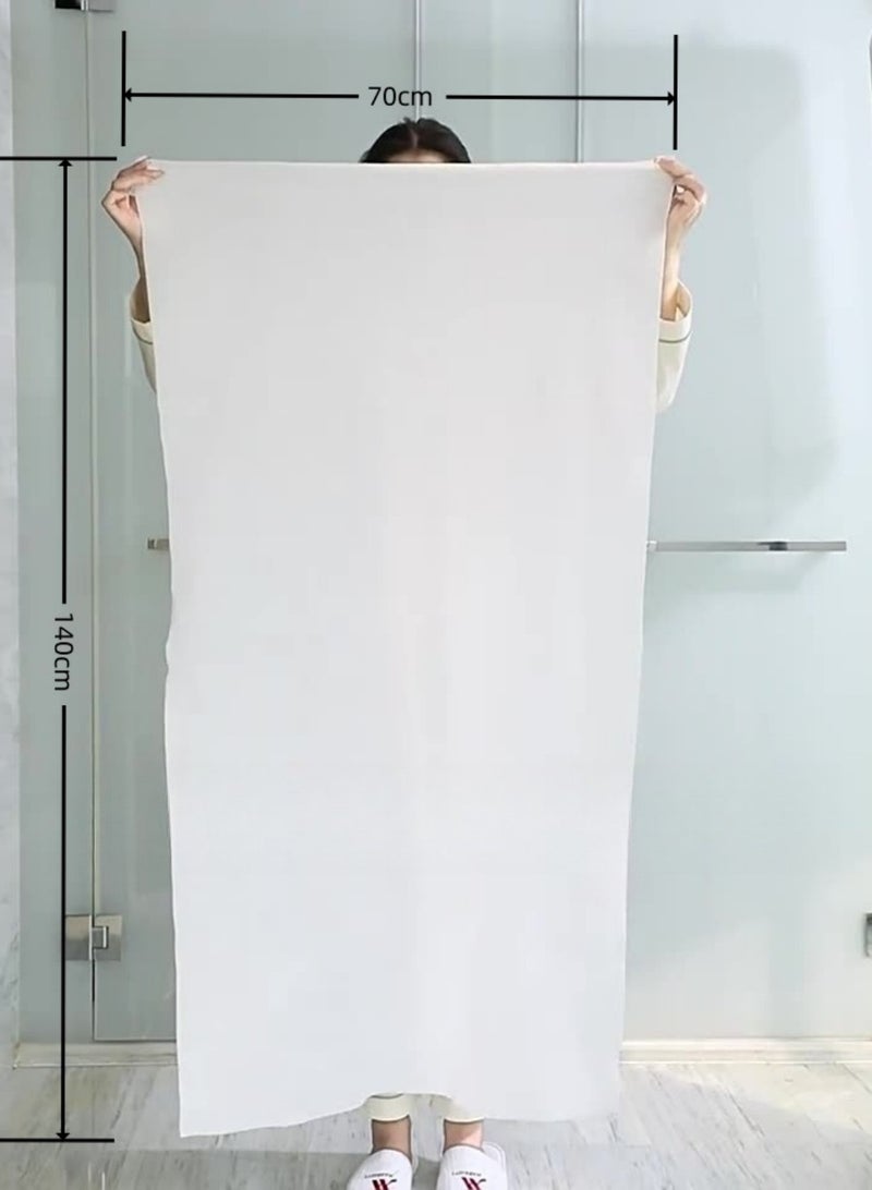 5 PCS Compressed Bath Towels, Disposable Cotton Bath Towels, large Size 140 * 70 CM, Travel Bath Towel, Suitable for Hiking Camping Beach Swimming and Traveling  - Image 2