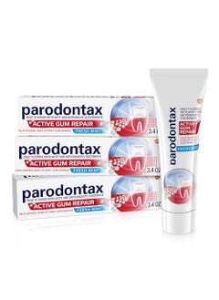 Parodontax Parodontax Active Gum Repair Toothpaste, Toothpaste To Help Reverse Signs Of Early Disease For Health, Fresh Mint Flavored - 3.4 Oz x 3 
