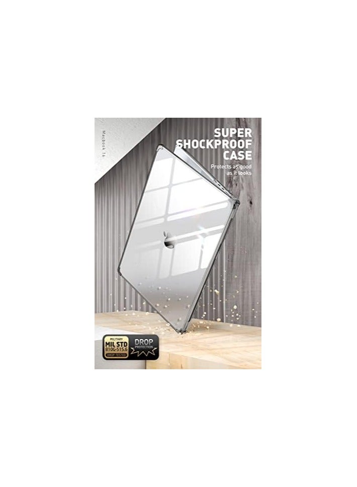 سوبكيس حافظة SUPCASE [سلسلة Unicorn Beetle] مصممة لجهاز MacBook Pro 14 بوصة (إصدار 2021) A2442 M1 Pro / M1 Max، غطاء حماية شفاف رفيع لجهاز MacBook Pro 14 بوصة مع معرف اللمس - أسود - Image 4