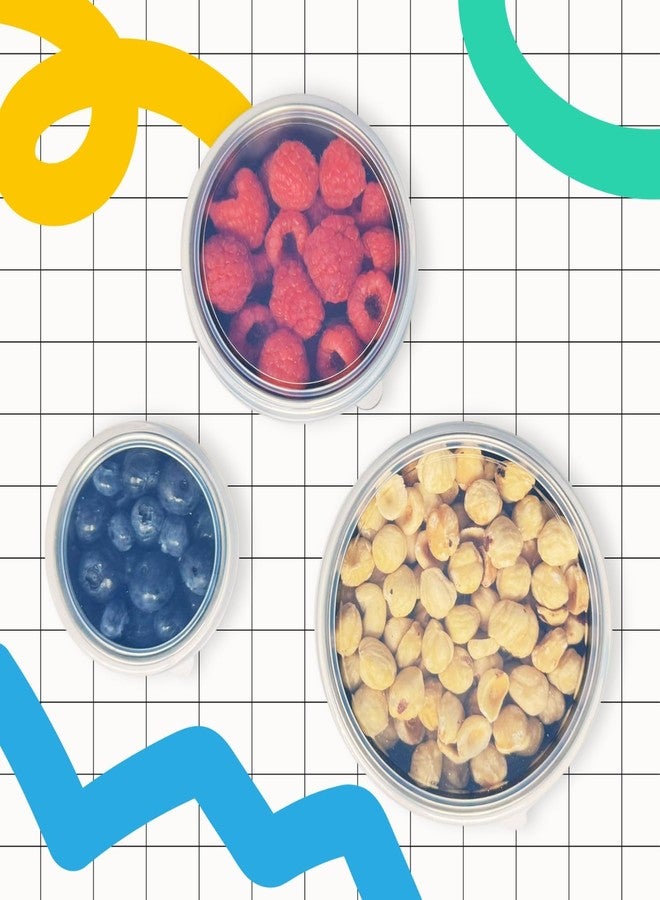 TAVVA 2 X 12oz Stainless Steel Containers with Lids - Leakproof w/Silicone Lids - BPA Free - Dishwasher & Freezer Safe - Portable & Reusable - Stainless Steel Storage Food Snack Containers - Image 3