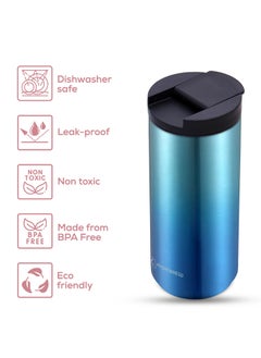 HYDROBREW Double Wall Insulated Tumbler Water Bottle, Blue, 500 ML  - Image 3