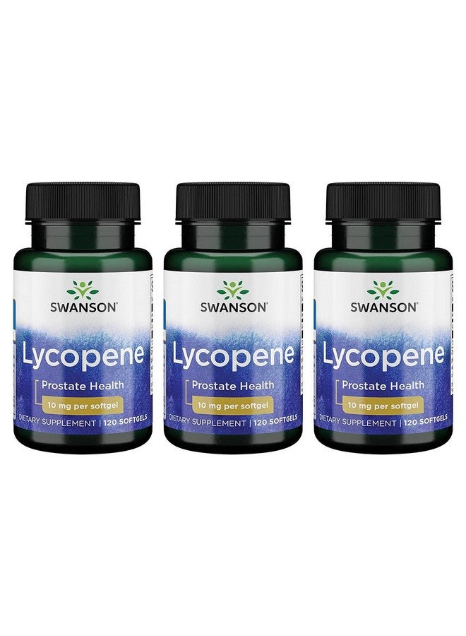 Swanson Lycopene 10 mg 120 Sgels (3 Pack) - Image 1