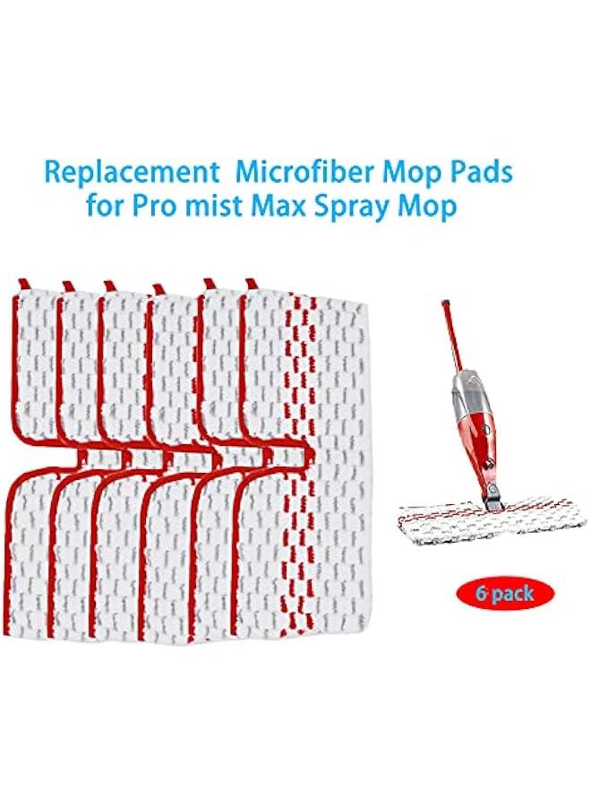 Arabest 6 Pack Replace Mop Pads for Promist Max Microfiber Spray Mop Refill, Washable Reusable Replace Spray Mop Pad Head - Image 2