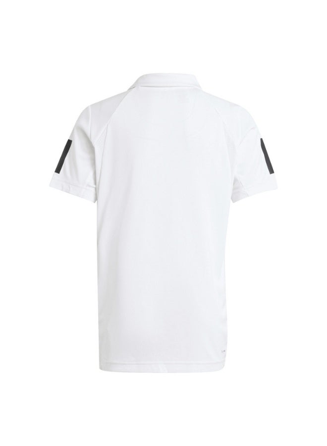 Adidas B Club 3S Polo White Polo Shirt (Short Sleeve) Polo Shirts For Kids - Image 3