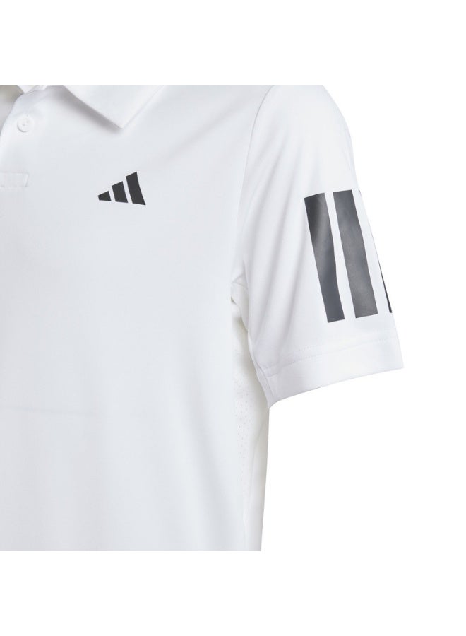 Adidas B Club 3S Polo White Polo Shirt (Short Sleeve) Polo Shirts For Kids - Image 5