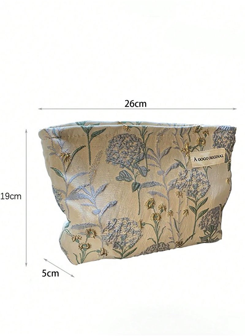 أغوغو_أوريجينال الأرجواني حقيبة مستحضرات التجميل المطبوعة سستة 26 * 19 * 15cm  - Image 2