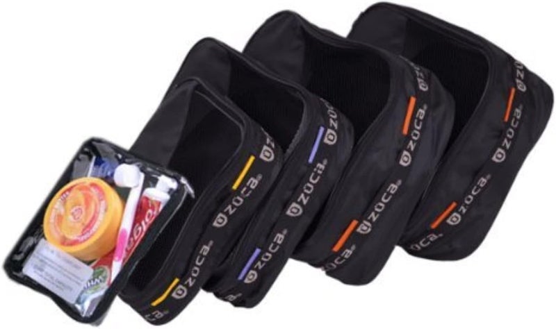 Zuca Pro Packing Pouch Set - 5 Large Color-Coded Utility Pouches and 1 Small Utility Pouch for Zuca Sport or Pro Rolling Cases