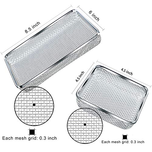 TOODOO 2 Pieces Flying Insect Screen RV Furnace Vent Cover (4.5 x 4.5 Inch)(8.5 x 6 Inch) Stainless Steel Mesh with Installation Tool - Image 2