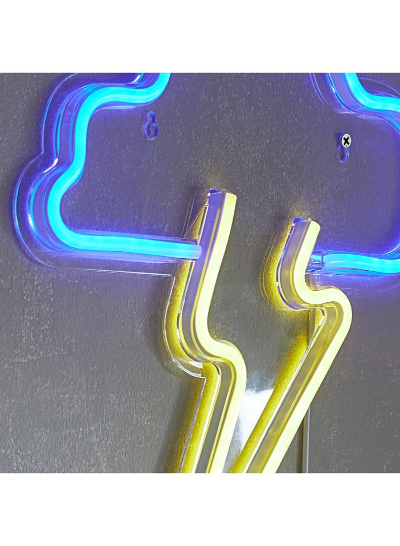 Home Box Lyn Thunder Frame LED Neon Light 31 x 33 x 2 cm  - Image 3