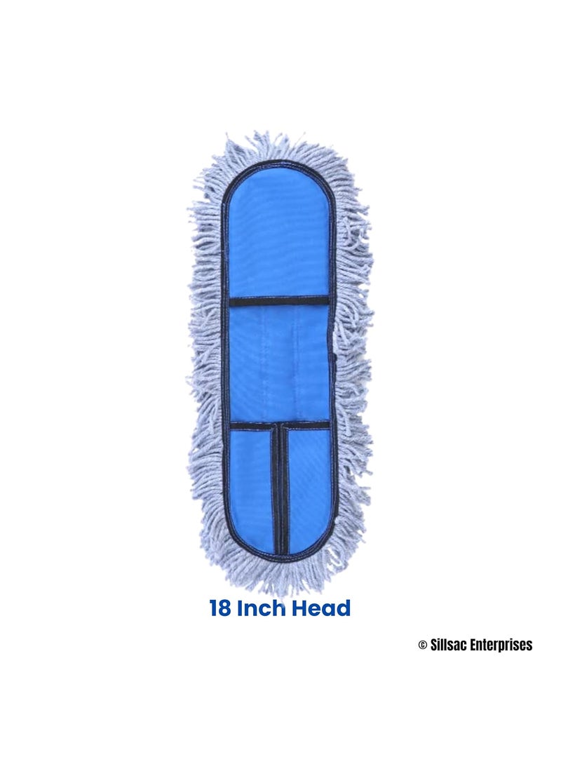 Sillsac ENTERPRISES Sillsac ENTERPRISES Dry Mop Refill Perfect for Easy Cleaning and Dusting MultiPurpose Cleaning Mop Mop for Floor Cleaning 2 Piece PackPack of 2 18 Inch Mop Refill  - Image 4