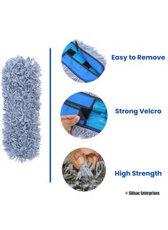 Sillsac ENTERPRISES Sillsac ENTERPRISES Dry Mop Refill Perfect for Easy Cleaning and Dusting MultiPurpose Cleaning Mop Mop for Floor Cleaning 2 Piece PackPack of 2 18 Inch Mop Refill  - Image 3