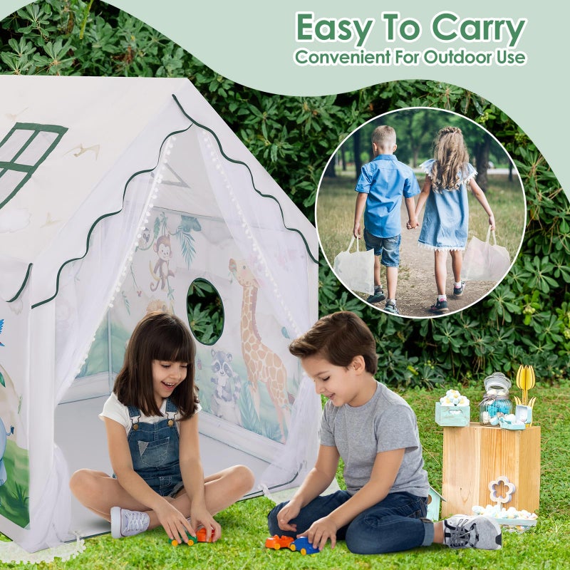 Decalsweet Kids Tent Toddler Playhouse for Boys Girls,Large and Foldable Kids Playtents with Windows,Portable and Lightweight Play Tent Indoor&Outdoor Gift for Children - Image 5