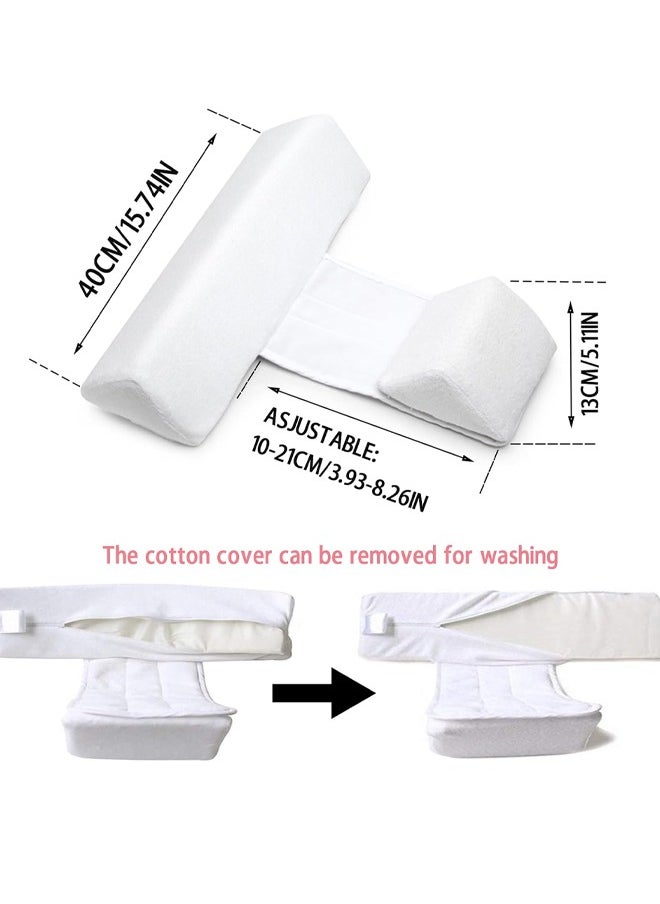 MIXDE Baby Side Sleeper Wedge Baby Adjustable Anti Roll Pillow Positioner Back u0026 Body Supports The 45 Inclined Triangle Support Design Chair, Removable and Washable with Hidden Zipper for 0~3 Years Old  - Image 2
