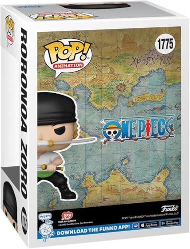 POP Anime: One Piece - Roronoa Zoro (Three Sword Style) Limited Edition Chase Funko Vinyl Figure (Bundled with Compatible Box Protector Case), Multicolored, 3.75 inches - Image 4