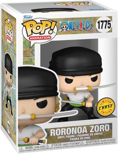 POP Anime: One Piece - Roronoa Zoro (Three Sword Style) Limited Edition Chase Funko Vinyl Figure (Bundled with Compatible Box Protector Case), Multicolored, 3.75 inches - Image 3