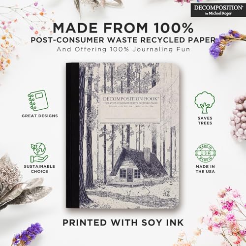 Decomposition Redwood Creek College Ruled Composition Notebook - 9.75 x 7.5 Journal with 160 Lined Pages - Notebooks for School Supplies, Home & Office - 100% Recycled Paper - Made in USA - Image 3