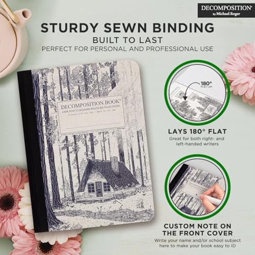 Decomposition Redwood Creek College Ruled Composition Notebook - 9.75 x 7.5 Journal with 160 Lined Pages - Notebooks for School Supplies, Home & Office - 100% Recycled Paper - Made in USA - Image 5