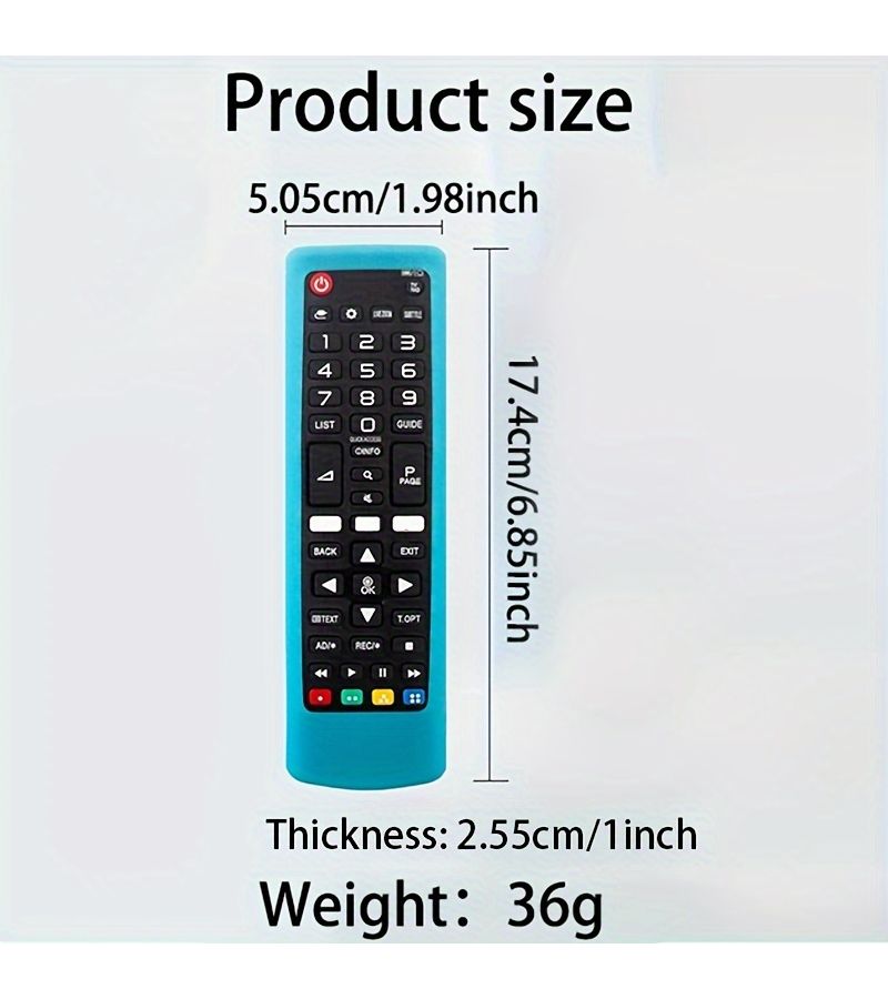 Universal Silicone Protective Case For TV Remote Control Anti Fall Collision Proof Green - Image 5