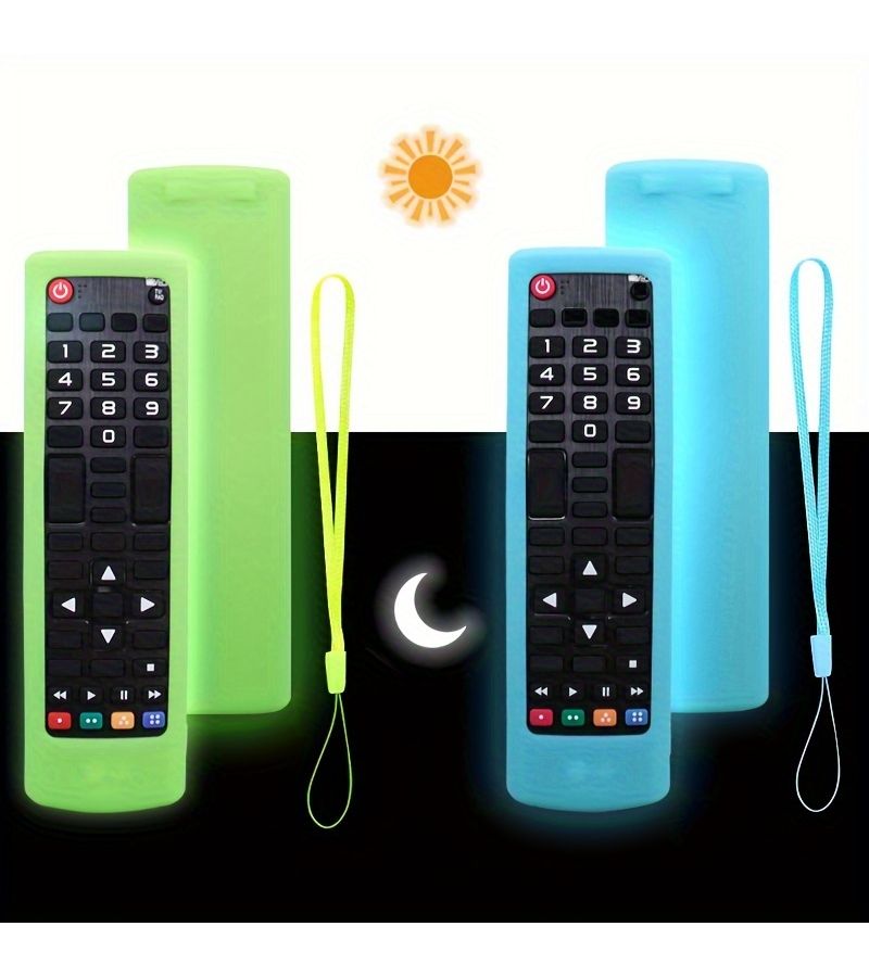 Universal Silicone Protective Case For TV Remote Control Anti Fall Collision Proof Green - Image 3