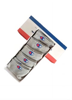 Champion 5 Pack Ankle Crew Socks  - Image 2
