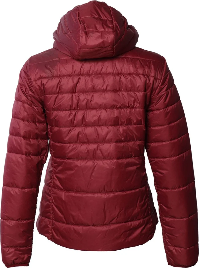 Hummel Shyvana Women's Burgundy Hooded Puffer Coat