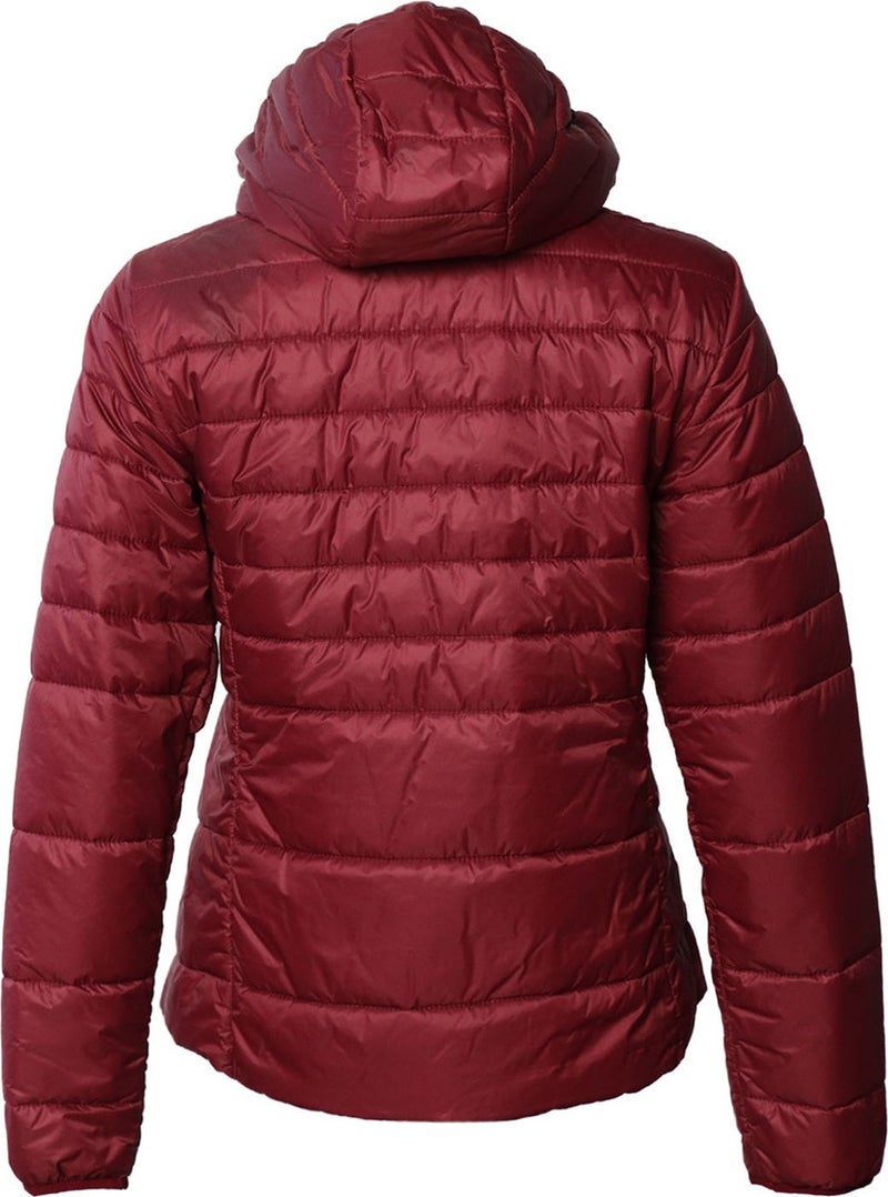 Hummel معطف بافر م hooded برغندي للنساء شيفانا  - Image 3
