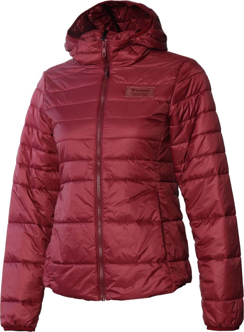 Hummel معطف بافر م hooded برغندي للنساء شيفانا  - Image 2
