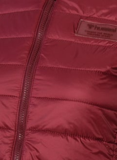 Hummel Shyvana Women's Burgundy Hooded Puffer Coat  - Image 4