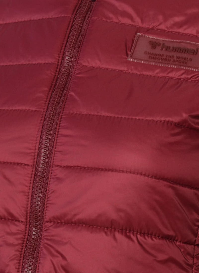 Hummel معطف بافر م hooded برغندي للنساء شيفانا  - Image 4