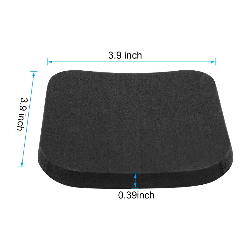 Coolrunner 4Pcs Treadmill Mats, Coolrunner High Density Equipment Pads Noise Reduction for Floor Protection, Washing Machine Pads, Anti Vibration Rubber mats for Stationery Bike, Rowing Machine, Home Gym Station - Image 2