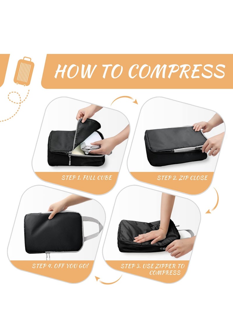 Compression Storage Bag Travel Essentials 5 Sets Expandable Travel Bag Organizer Bags  - Image 2