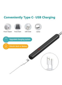 HAVEN Ear Wax Removal, Wi-Fi Visible Wax Elimination Spoon with 4 Soft Silicone Ear Scoops, Waterproof Wireless Ear Endoscope 1296P HD with LED Light for iPhone, iPad, Android Phones (Black)  - Image 4