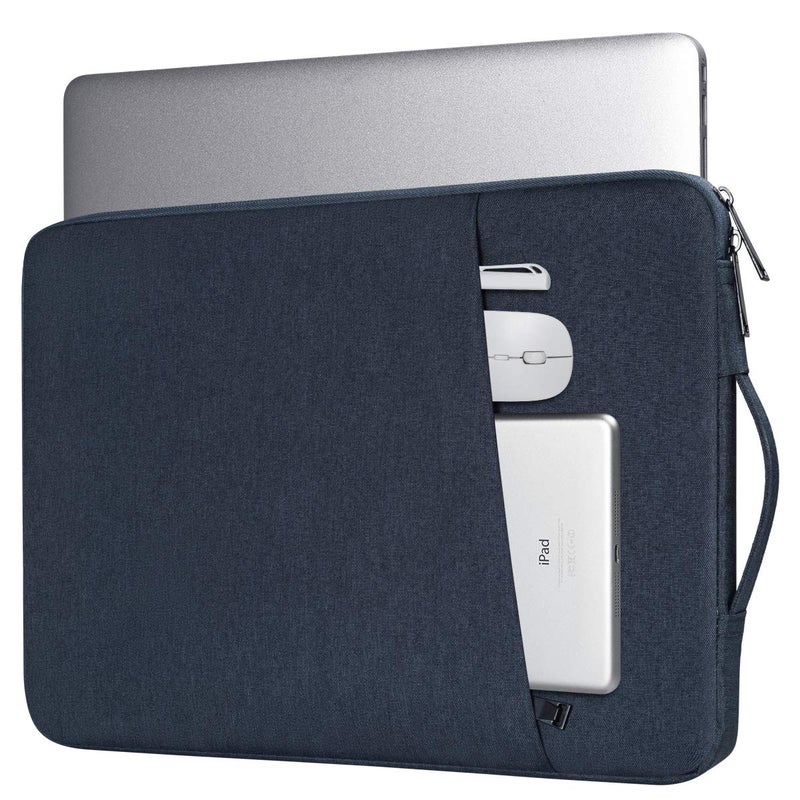 iKammo 14 Inch Laptop Briefcase Case Bag For Lenovo Flex 5 14""/Yoga C940 C740  Acer Chromebook/Lenovo Ideapad 3 14""  Dell Inspiron 14 5482/Hp Pavilion 14/ Hp Elitebook 840 Notebook Bag(Blue) - Image 1