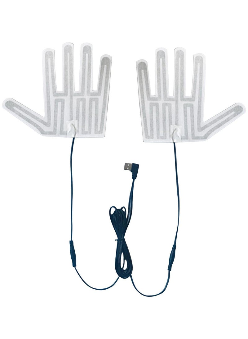 GGOOT Gloves Hand Warmer, Winter Electric Heating Glove Pad Outdoor Warm Gloves, 1 Pair of 5V Electric Heating Component (18 x 18 CM Suitable for Chilly Weather  - Image 1