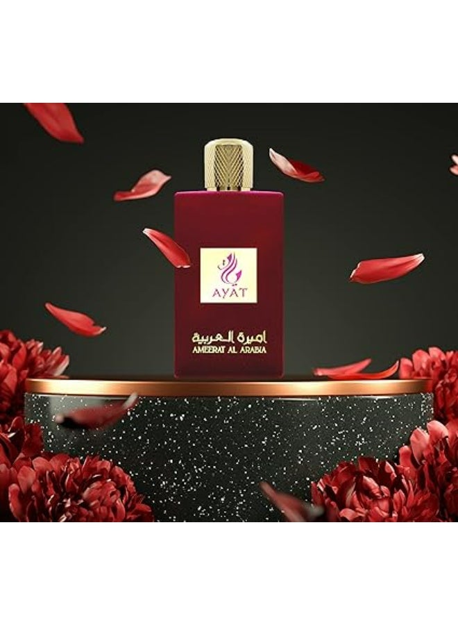 AYAT PERFUMES AMEERAT AL ARABIA Eau de Parfum 100ml – Bergamot, Jasmine & White Musk – Long Lasting Arabian Perfume for Women - Image 4