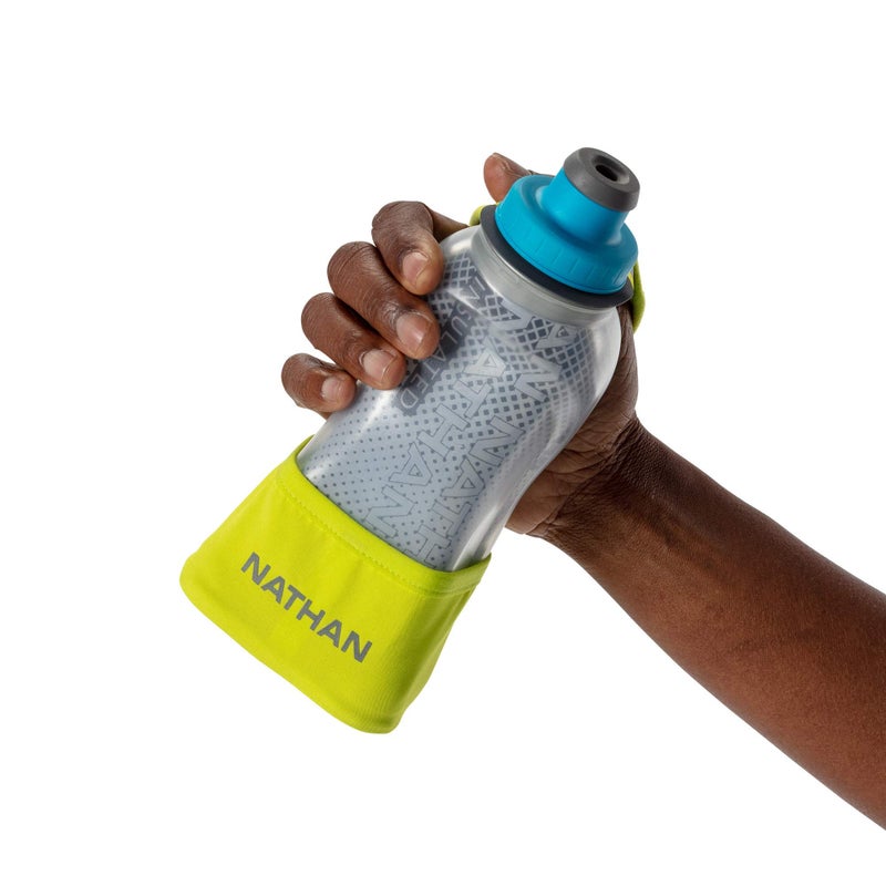 NATHAN Running Handheld Water Bottle Adjustable No-Grip Quick Squeeze Lite Hand Strap. 12 oz Insulated Water Bottle. Reflective Hydration - Image 4